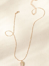 Floral Pendant Pearl Locket Detail 3 - TULLABEE