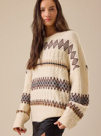 Cyndie Fair Isle Sweater Detail 4 - TULLABEE