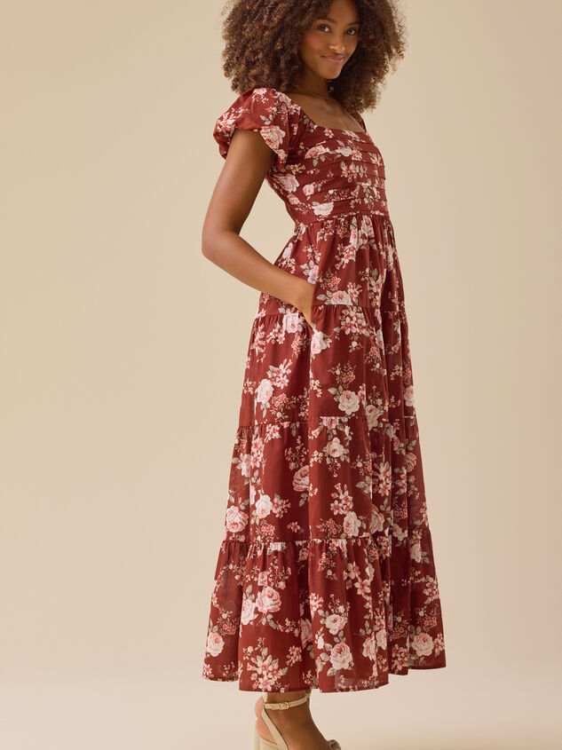 Solanda Floral Maxi Dress Detail 2 - TULLABEE