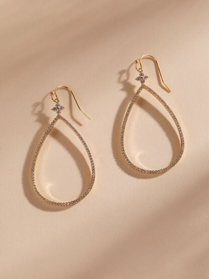 18K Gold Teardrop Earrings - TULLABEE