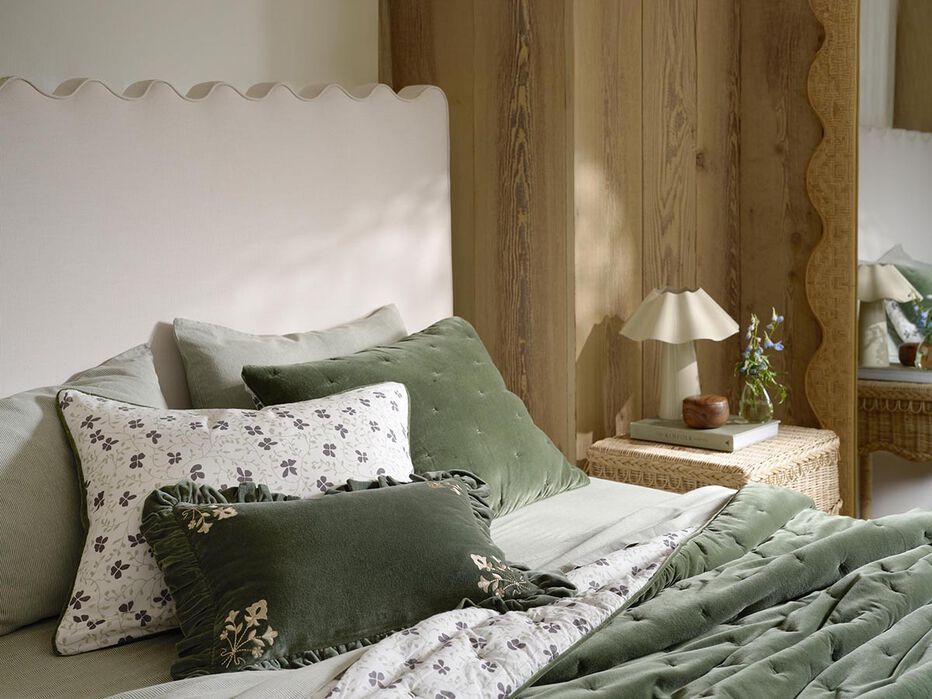 Lily Upholstered Bed - TULLABEE - 