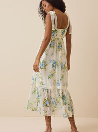 Evelina Floral Maxi Dress Detail 4 - TULLABEE