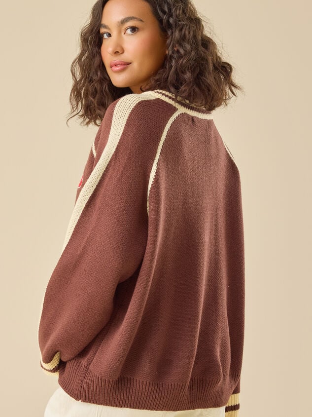 Lainey Western Patch Sweater Detail 5 - TULLABEE