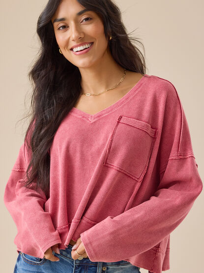Cassidy Boxy Thermal Top - TULLABEE