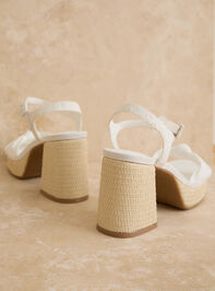 Hayleey Floral Wedges Detail 3 - TULLABEE