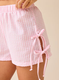 Karis Side Tie Short Detail 2 - TULLABEE