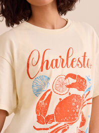Charleston Crab Oversized Tee Detail 4 - TULLABEE