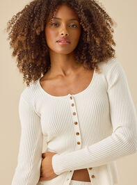 Merida Ribbed Cardigan Detail 2 - TULLABEE