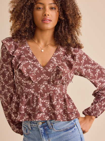 Joan Floral Babydoll Top - TULLABEE