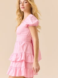 Maddy Puff Sleeve Dress Detail 2 - TULLABEE