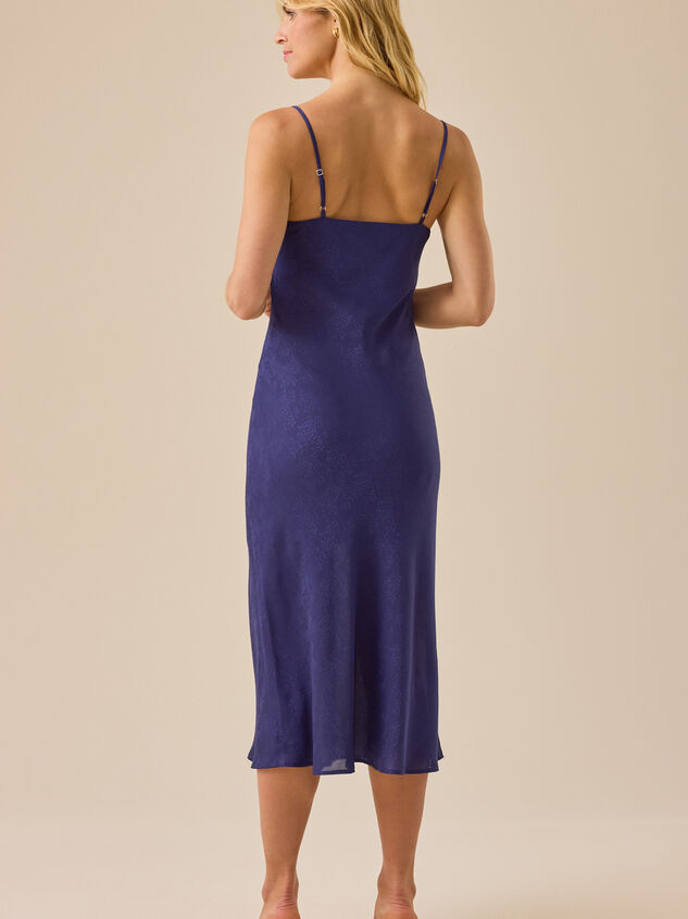 Eva Satin Midi Dress Detail 4 - TULLABEE