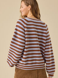 Hadley Striped Cardigan Detail 5 - TULLABEE