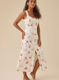 Imogen Floral Maxi Dress Detail 3 - TULLABEE