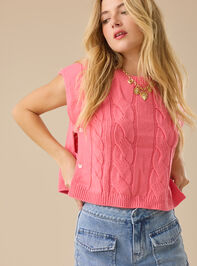 Niki Cable Knit Vest - TULLABEE