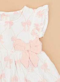 Marueen Bow Print Dress by Mud Pie Detail 2 - TULLABEE