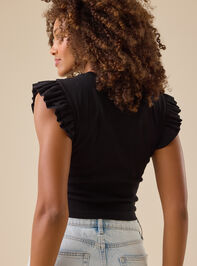 Halley Fluttersleeve Tank Detail 5 - TULLABEE