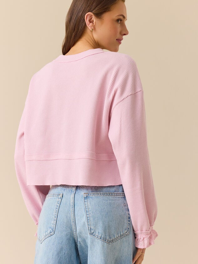 Josephina Thermal Lace Top Detail 5 - TULLABEE