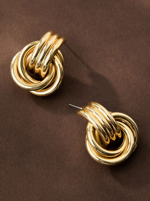 18K Gold Chunky Layered Earrings - TULLABEE