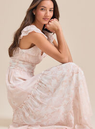 Cassie Floral Maxi Dress Detail 2 - TULLABEE