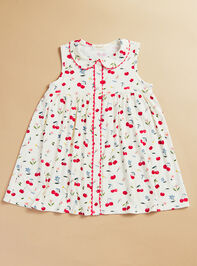 Rory Cherry Flower Dress Detail 2 - TULLABEE