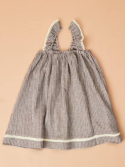 Kylie Gingham Ruffle Dress - TULLABEE