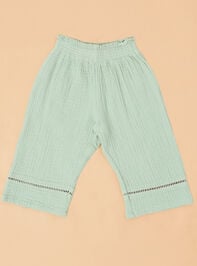 Camilla Floral Baby Top and Pant Set Detail 4 - TULLABEE