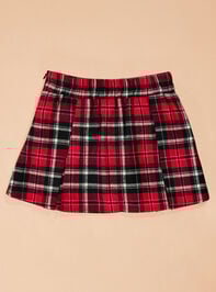 Iris Plaid Toddler Skirt Detail 4 - TULLABEE