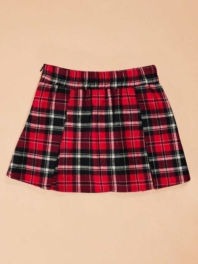 Iris Plaid Toddler Skirt Detail 4 - TULLABEE