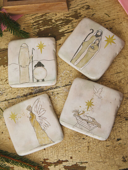 Nativity Coaster Set - TULLABEE