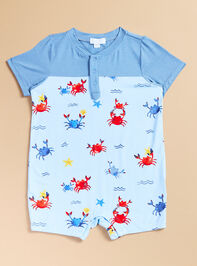 Crazy Crabs Henley Romper - TULLABEE