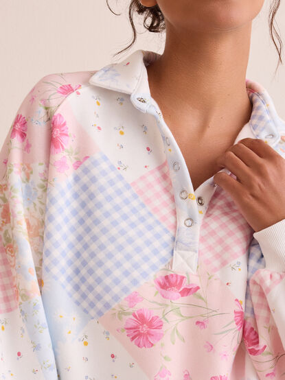 Garden Stroll Balloon Sleeve Pullover - TULLABEE