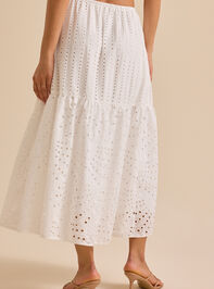 April Eyelet Midi Skirt Detail 4 - TULLABEE