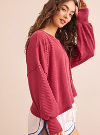 Urban Unwind Open Back Long Sleeve Detail 5 - TULLABEE