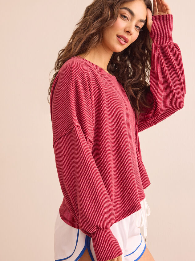 Urban Unwind Open Back Long Sleeve Detail 5 - TULLABEE