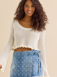 Dylan Side Tie Denim Skort - TULLABEE