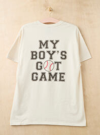 My Boy's Got Game Graphic Tee Detail 2 - TULLABEE