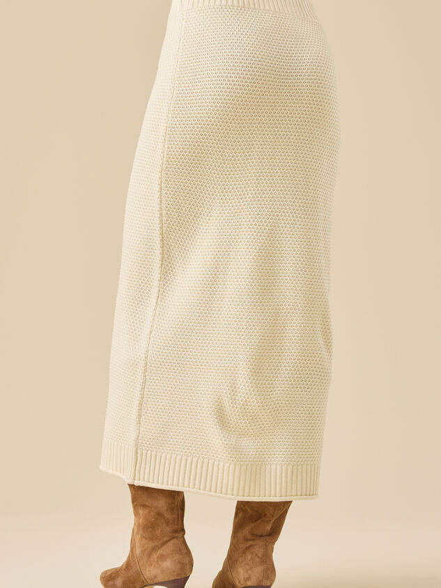 Shay Knit Midi Skirt Detail 6 - TULLABEE