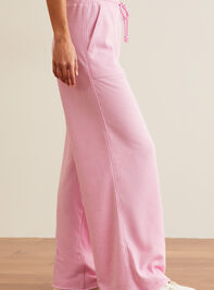 Pump It Up Wide Leg Sweatpants Detail 3 - TULLABEE