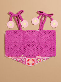 Lanna Crochet Toddler Tank Detail 2 - TULLABEE