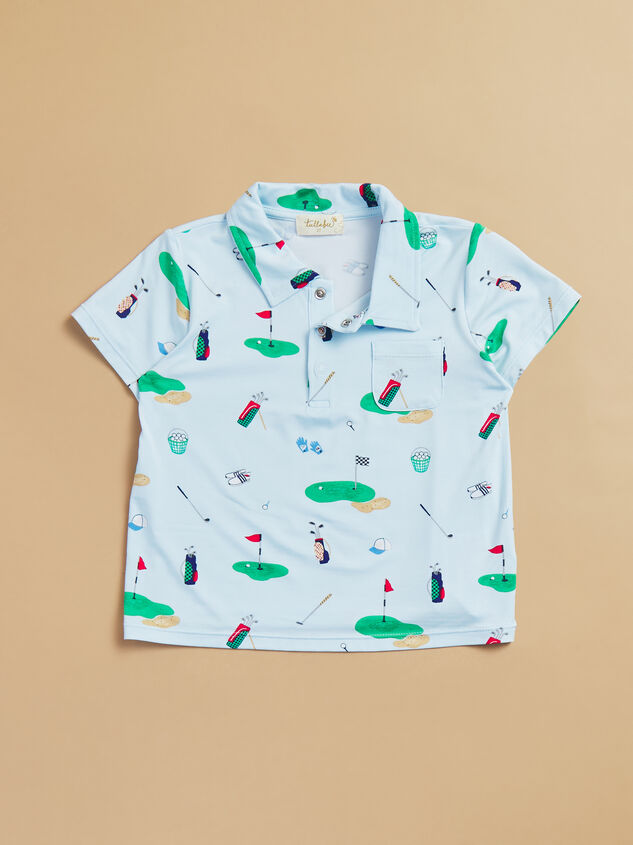 Golf Things Baby Polo and Shorts Set Detail 2 - TULLABEE