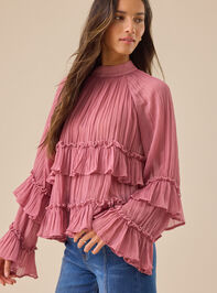 Odette Chiffon Ruffle Top Detail 4 - TULLABEE