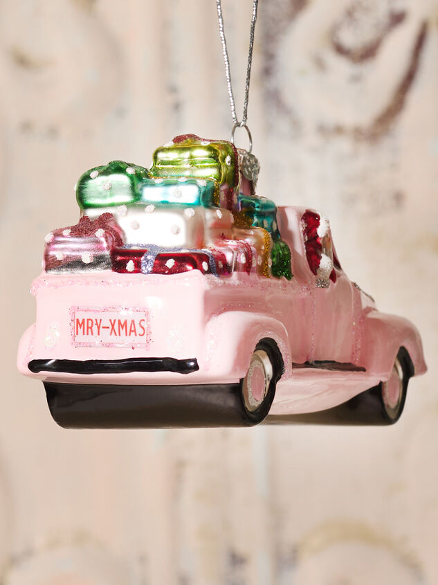 Holly Jolly Delivery Ornament Detail 2 - TULLABEE