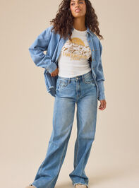 Dayna Button-Down Collared Top Detail 5 - TULLABEE