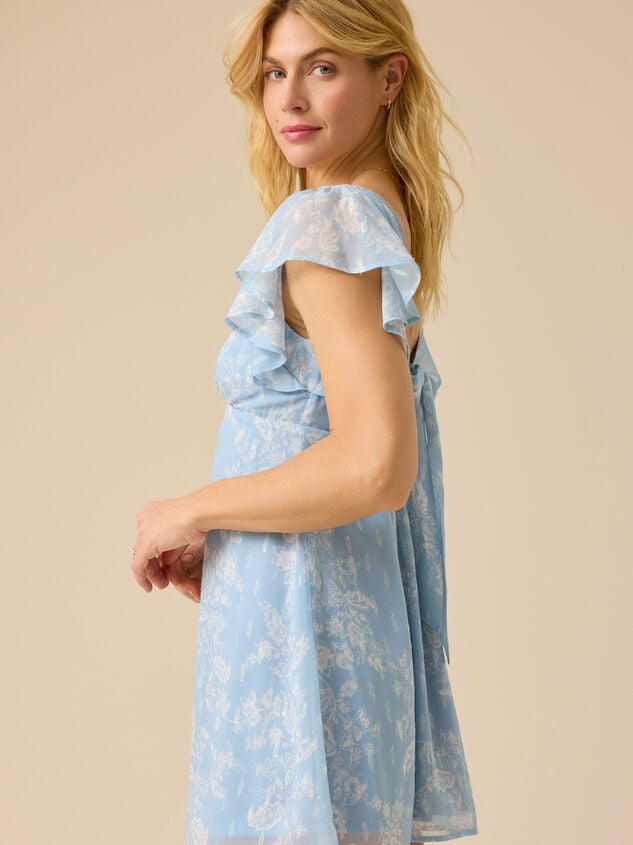 Nia Floral Mini Dress Detail 3 - TULLABEE