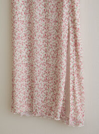 Haley Floral Midi Skirt Detail 2 - TULLABEE