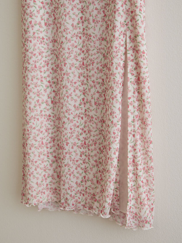Haley Floral Midi Skirt Detail 2 - TULLABEE