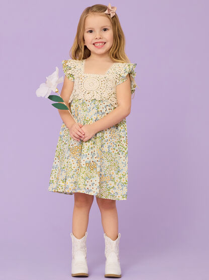 Sunday Toddler Floral Dress - TULLABEE