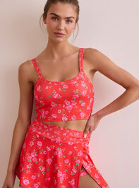 Tempo Floral Cropped Tank Detail 4 - TULLABEE