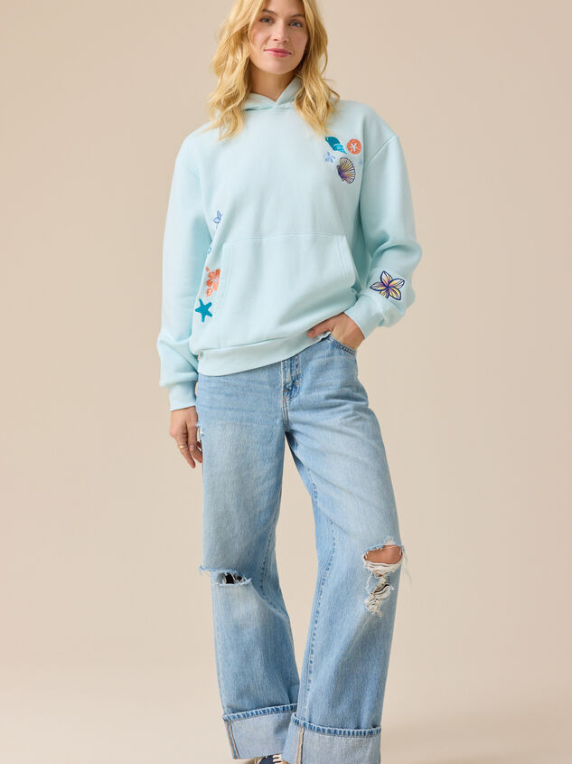 Sunny Days Ahead Hoodie Detail 3 - TULLABEE