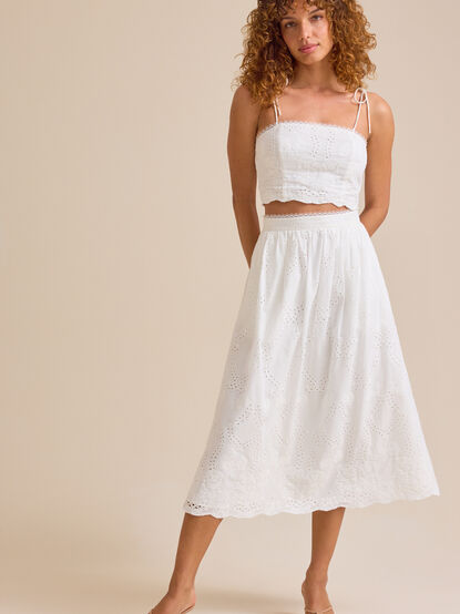 Delilah Eyelet Skirt - TULLABEE